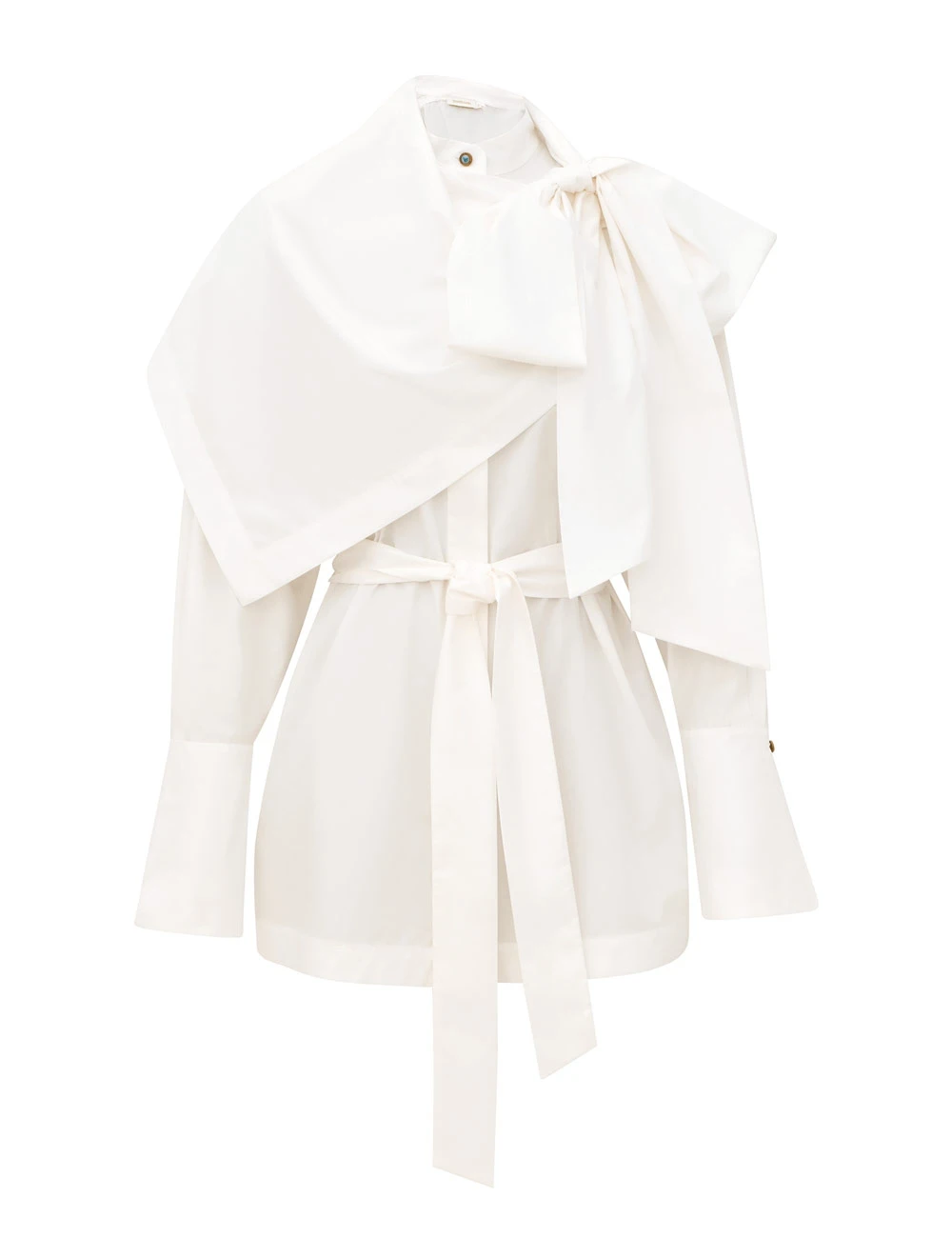 Zimmermann Clash Poplin Drape Shirt | Ready to Wear Collection Coveti Zimmermann Clash Poplin Drape Shirt