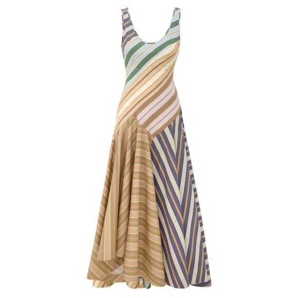 Clash Poplin Maxi Dress