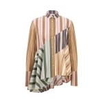 Zimmermann Clash Poplin Peplum Shirt