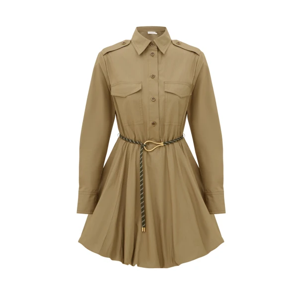Zimmermann Clash Poplin Shirt Dress