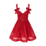 Zimmermann Clash Print Bow Mini Dress