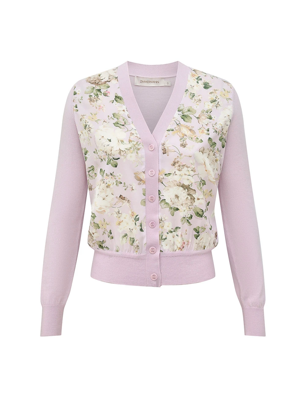 Zimmermann Clash Printed Silk Cardigan | Ready to Wear Collection Coveti Zimmermann Clash Printed Silk Cardigan