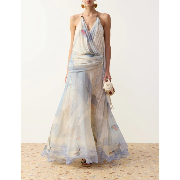 Zimmermann Clash Sail Maxi Dress in Multicolour | Maxi Dresses | Coveti, view 2