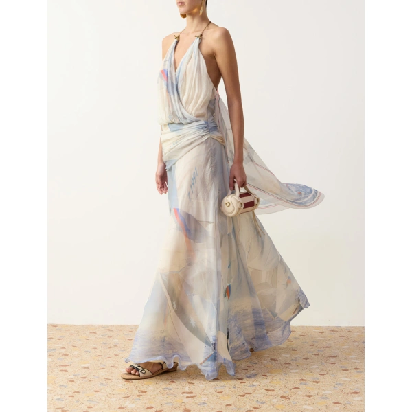 Zimmermann Clash Sail Maxi Dress in Multicolour | Maxi Dresses | Coveti, view 3