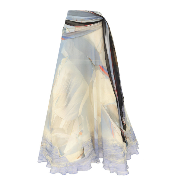 Zimmermann Clash Sail Maxi Skirt in Multicolour | Maxi Skirts | Coveti