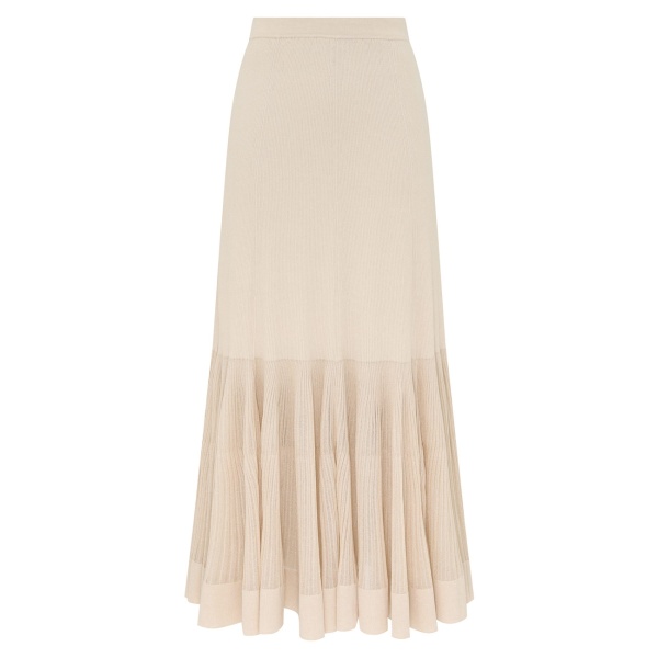 Zimmermann Clash Sculptural Pleat Skirt
