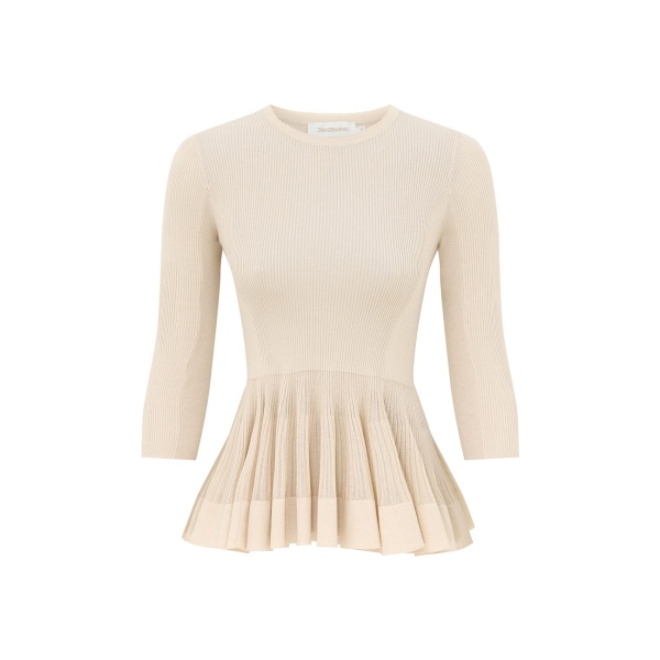 Zimmermann Clash Sculptural Pleat Top