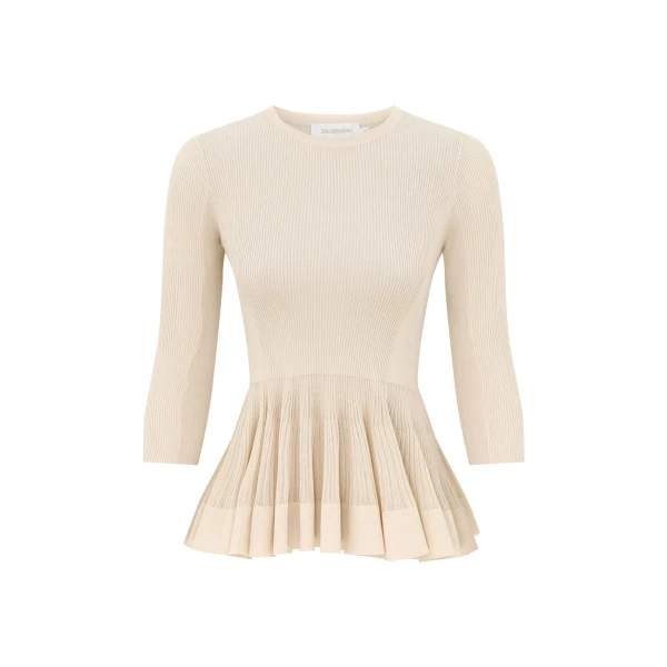 Zimmermann Clash Sculptural Pleat Top