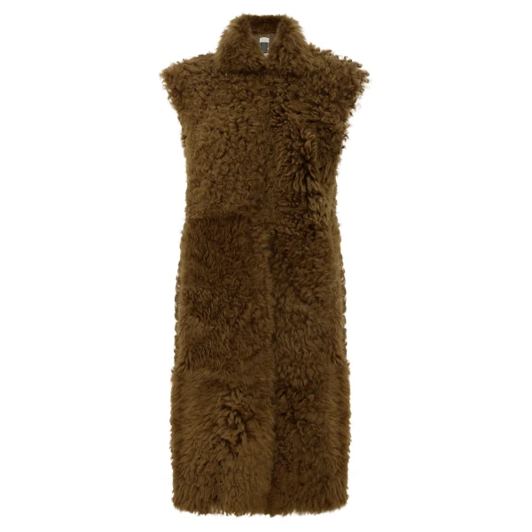 Clash Shearling Longline Vest