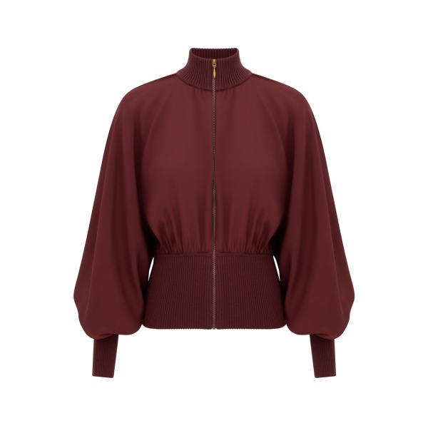 Zimmermann Clash Silk Bomber Jacket