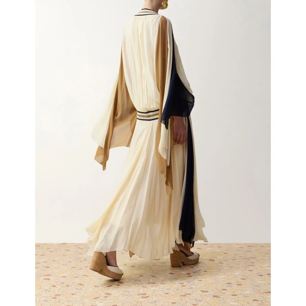 Zimmermann Clash Spliced Maxi Dress in Multicolour | Maxi Dresses | Coveti, view 4