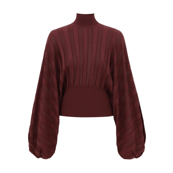 Clash Stripe Billow Sweater