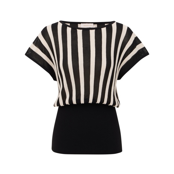 Zimmermann Clash Stripe Billow Top
