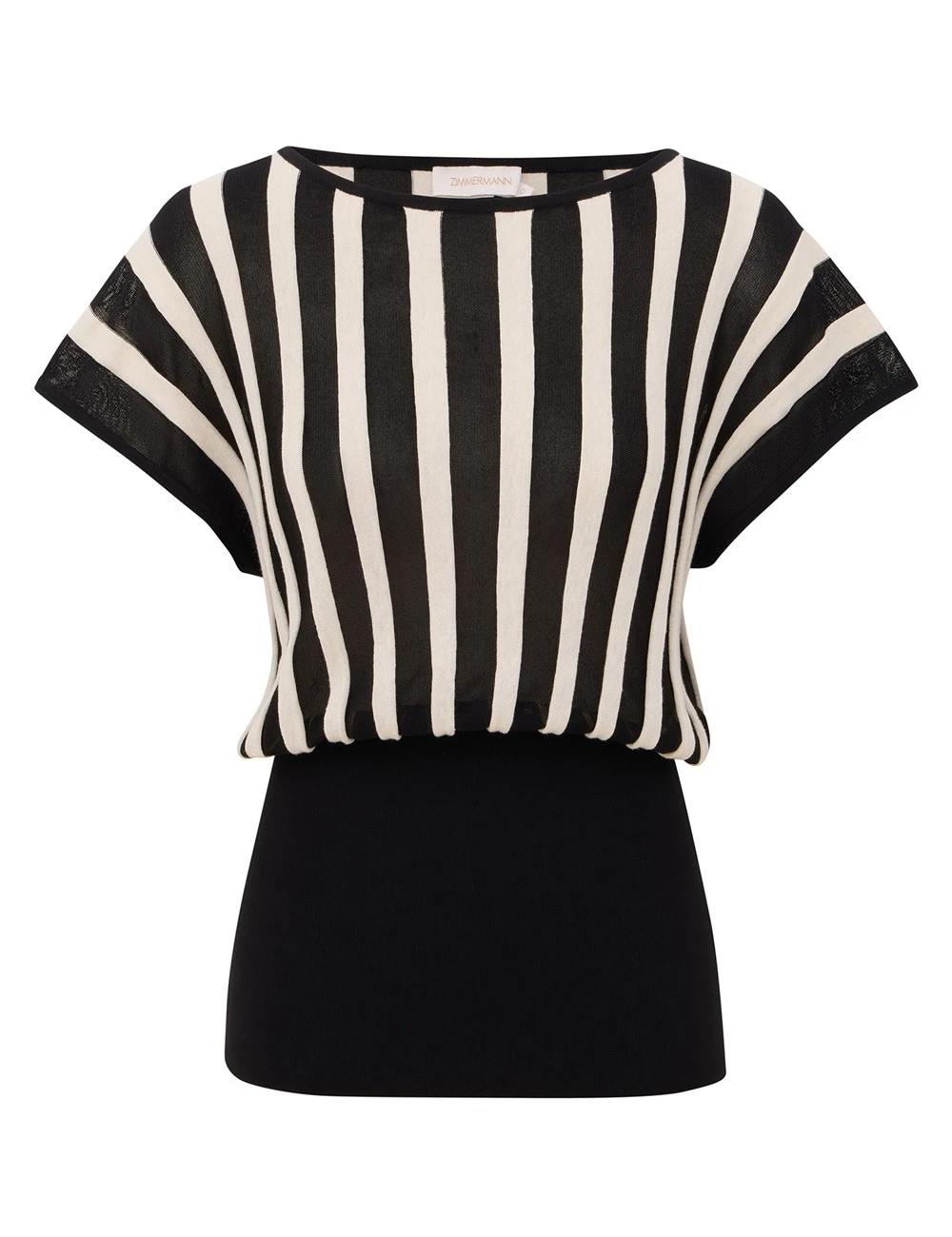 Zimmermann Clash Stripe Billow Top | Ready to Wear Collection Coveti Zimmermann Clash Stripe Billow Top