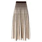 Zimmermann Clash Stripe Midi Skirt