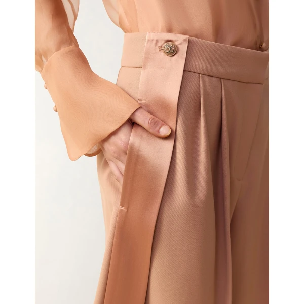 Zimmermann Clash Tuxedo Bermuda Short in Pink | Shorts | Coveti, view 5