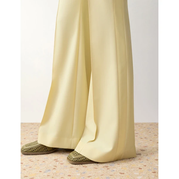Zimmermann Clash Tuxedo Flare Pant in Yellow | Pants | Coveti, view 5
