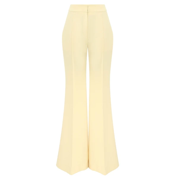 Zimmermann Clash Tuxedo Flare Pant in Yellow | Pants | Coveti
