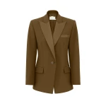 Zimmermann Clash Tuxedo Jacket in Green | Jackets | Coveti