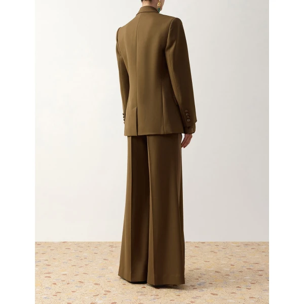 Zimmermann Clash Tuxedo Jacket in Green | Jackets | Coveti, view 4