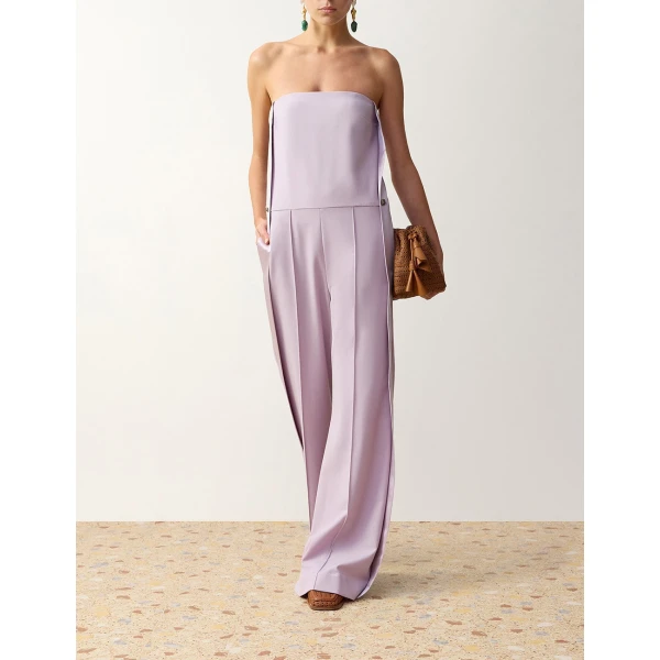 Zimmermann Clash Tuxedo Jumpsuit in Purple | Jumpsuit | Coveti, view 2