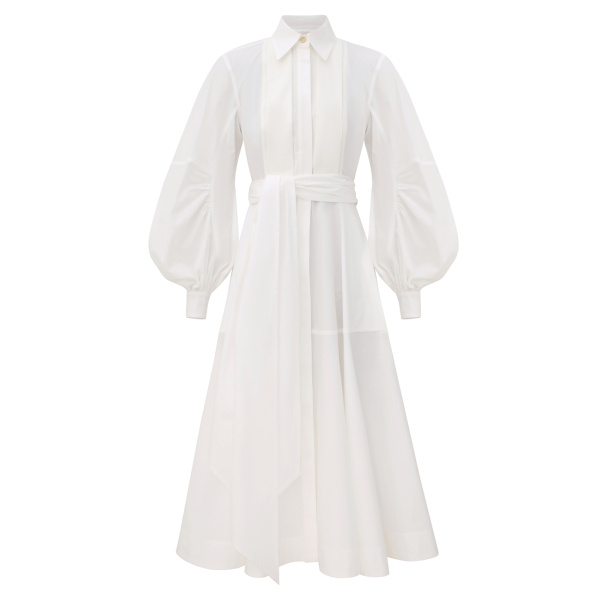 Zimmermann Clash Tuxedo Shirt Dress