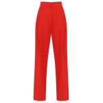 Zimmermann Clash Tuxedo Straight Pant in Red | Pants | Coveti