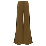 Zimmermann Clash Tuxedo Wide Leg Pant in Green | Wide leg pants | Coveti