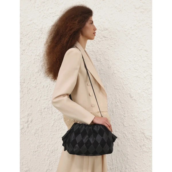 Zimmermann Cloud 91 Medium Clutch in Black, view 4