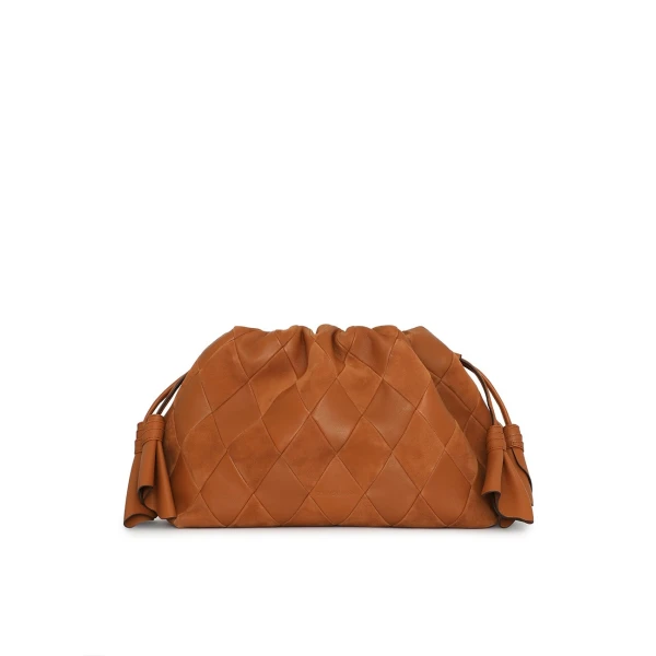 Zimmermann Cloud 91 Medium Clutch in Brown | Clutch Bags | Coveti