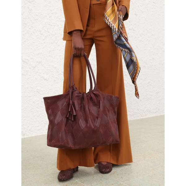 Zimmermann Cloud 91 Shopper in Brown, view 4