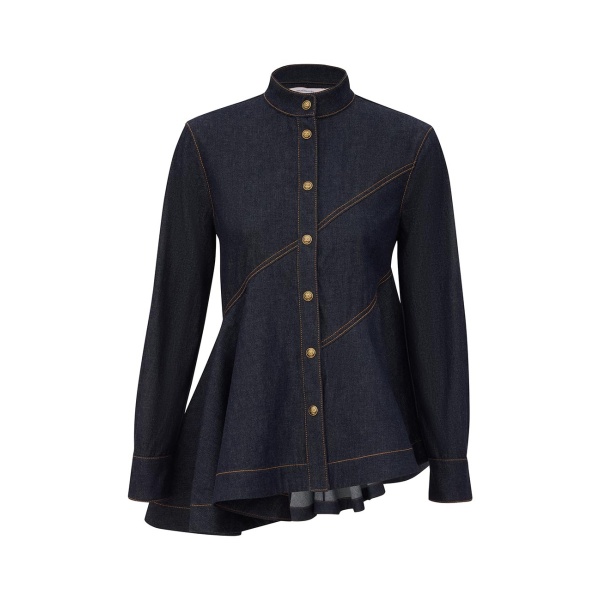 Zimmermann Denim Peplum Shirt