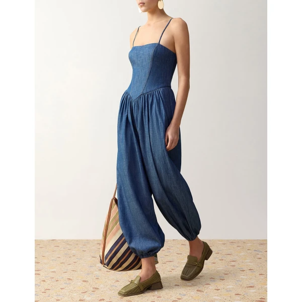 Blue jumpsuit