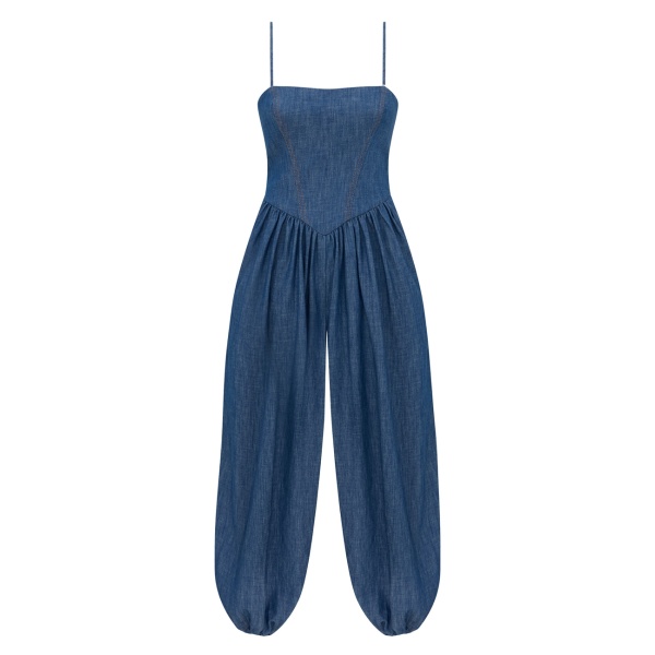 Zimmermann Echo Denim Jumpsuit