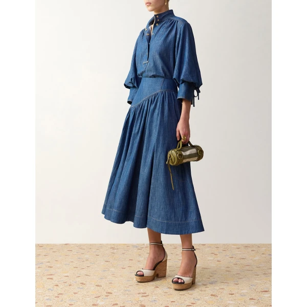 Blue skirts