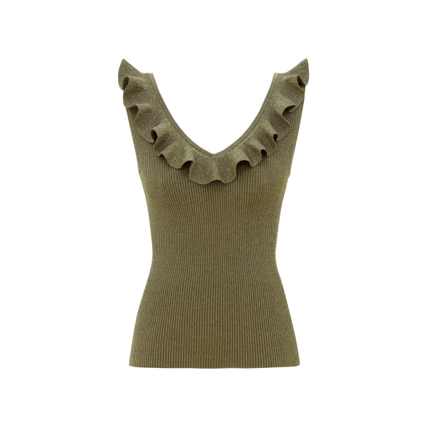 Zimmermann Echo Metallic Frill Top