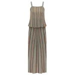 Zimmermann Echo Metallic Stripe Dress