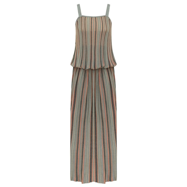 Zimmermann Echo Metallic Stripe Dress