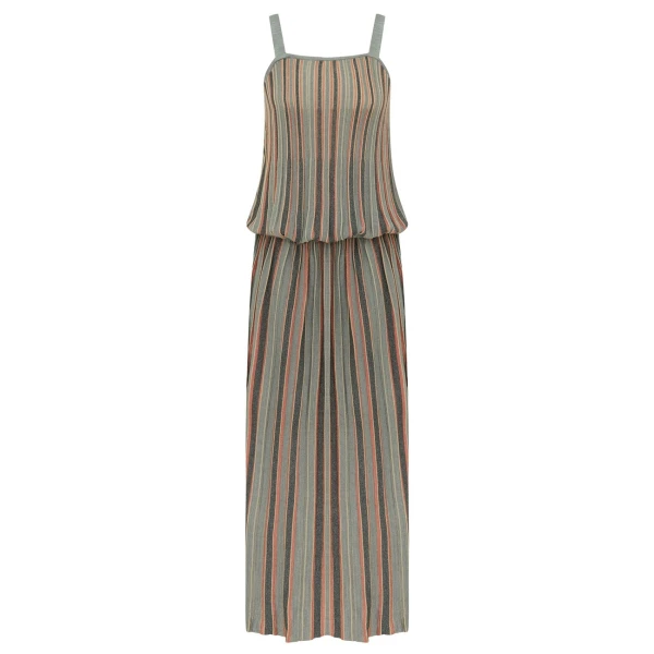 Zimmermann Echo Metallic Stripe Dress