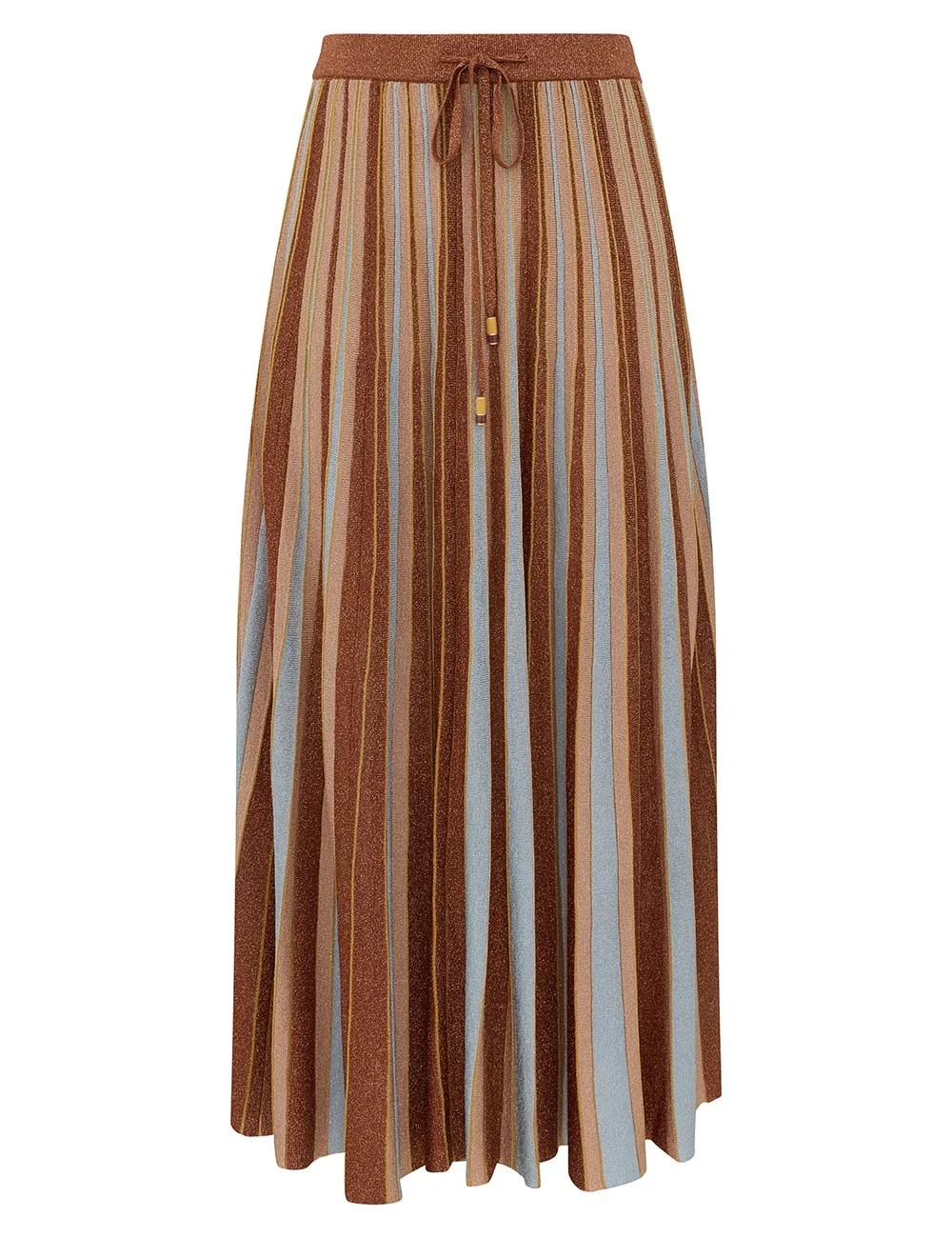 Zimmermann Echo Metallic Stripe Skirt | Ready to Wear Collection Coveti Zimmermann Echo Metallic Stripe Skirt