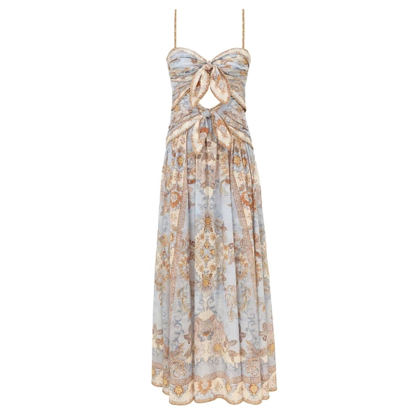Echo Scarf Midi Dress