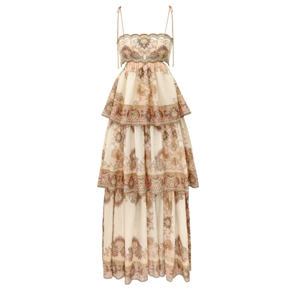 Zimmermann Echo Tiered Maxi Dress