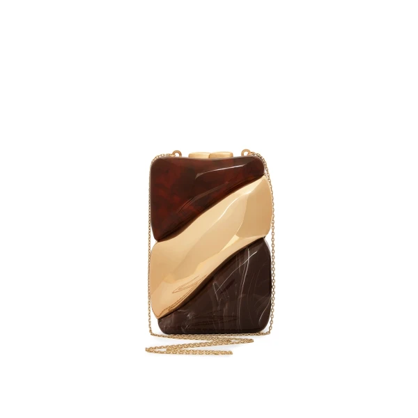 Zimmermann Facet Clutch in Brown, view 5