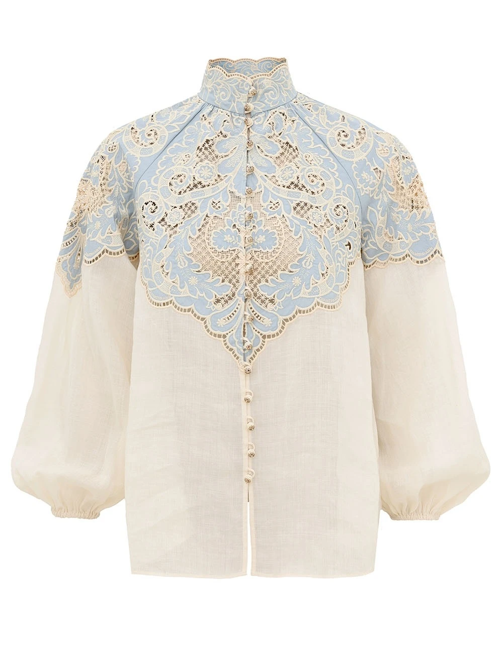 Zimmermann Fairlight Applique Blouse | Ready to Wear Collection Coveti Zimmermann Fairlight Applique Blouse