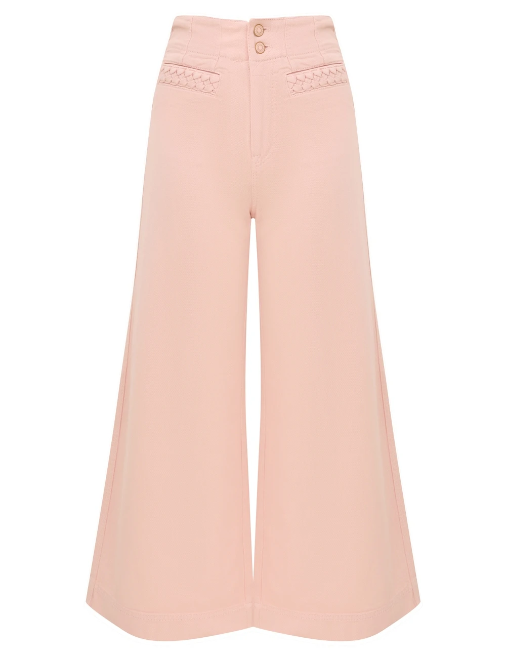 Zimmermann Fairlight Denim Cropped Flare | Ready to Wear Collection Coveti Zimmermann Fairlight Denim Cropped Flare