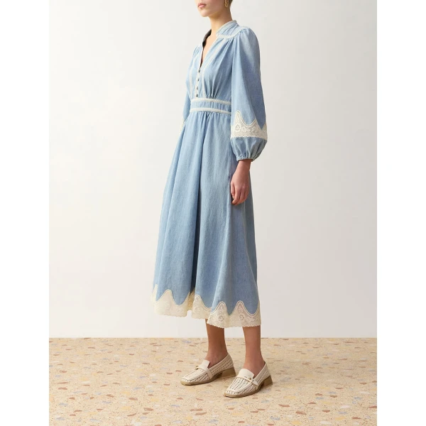 Blue dresses