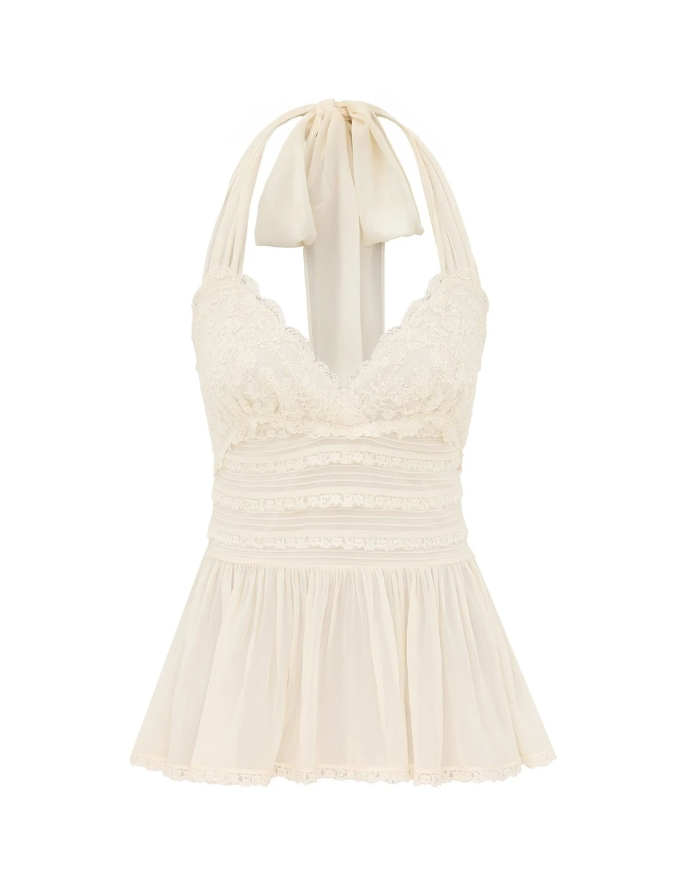 Zimmermann Fairlight Lace Halter Top | Ready to Wear Collection Coveti Zimmermann Fairlight Lace Halter Top