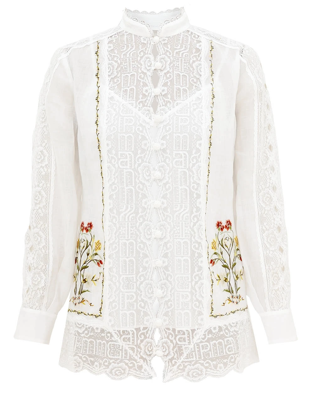 Zimmermann Fairlight Lace Shirt | Ready to Wear Collection Coveti Zimmermann Fairlight Lace Shirt