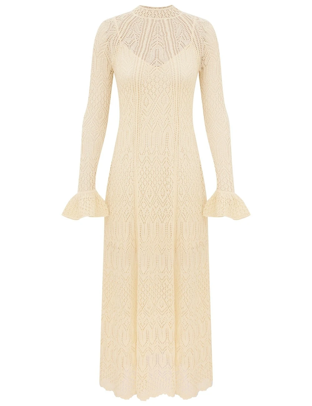 Zimmermann Fairlight Pointelle Midi Dress | Ready to Wear Collection Coveti Zimmermann Fairlight Pointelle Midi Dress