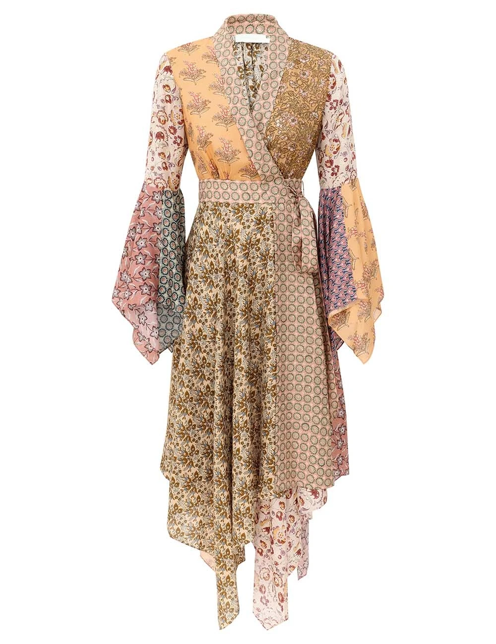 Zimmermann Fairlight Scarf Wrap Dress | Ready to Wear Collection Coveti Zimmermann Fairlight Scarf Wrap Dress